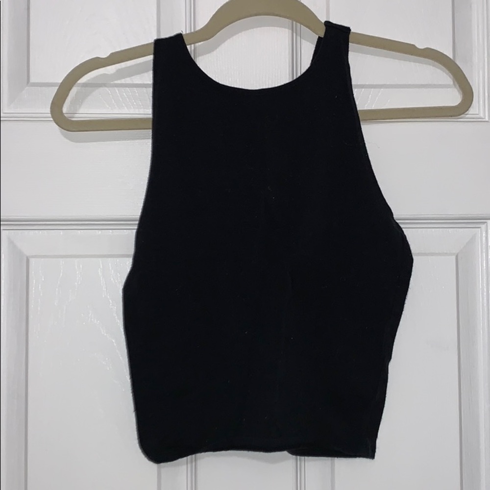 Black crop top